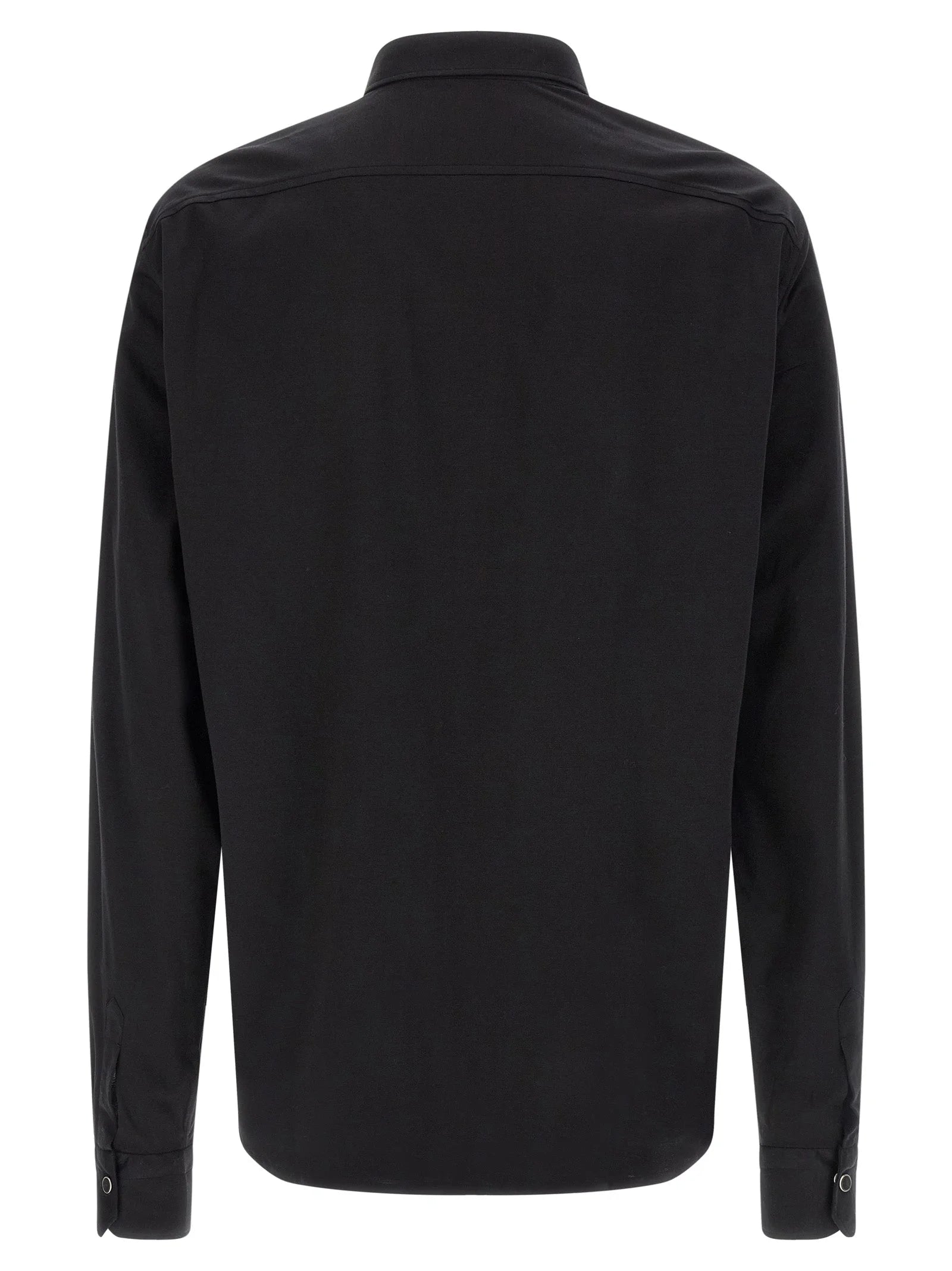 Kiton Black Cotton Blouse