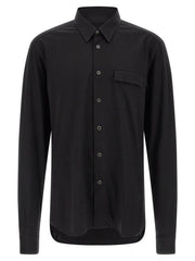 Kiton Black Cotton Blouse