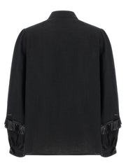Kiton Black Linen Blouse