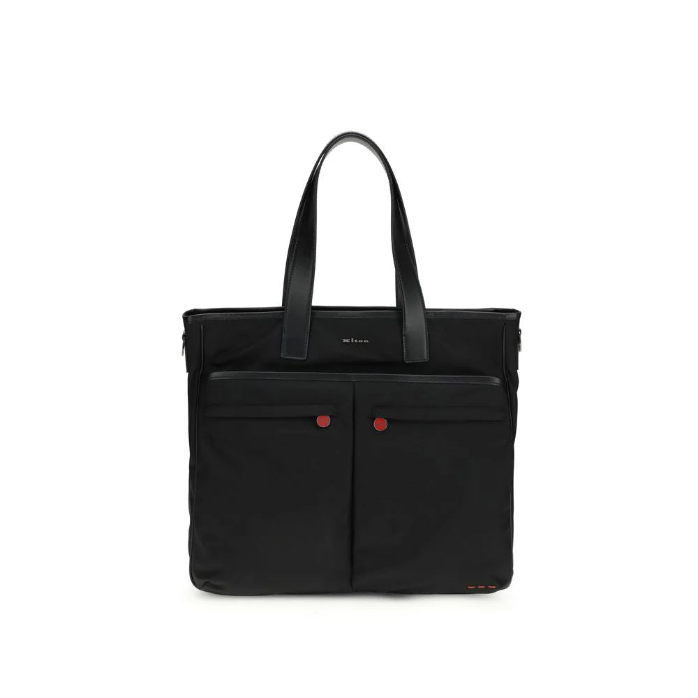 Kiton Black Marabou Handbag