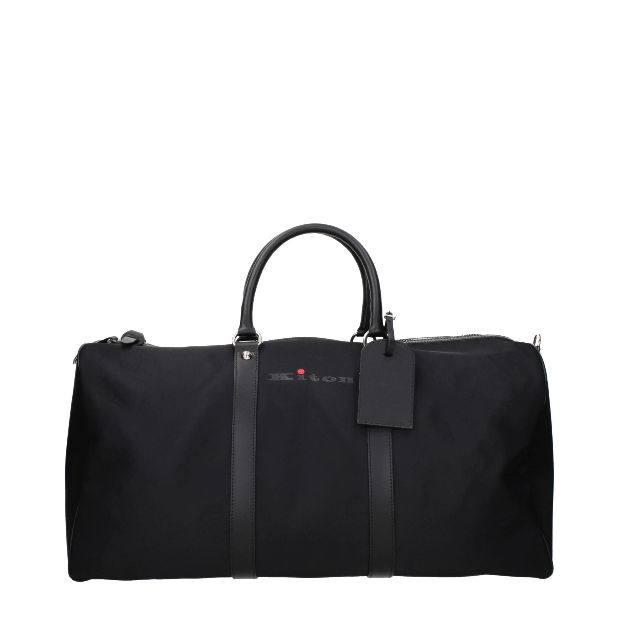 Kiton Black Nylon Luggage And Travel