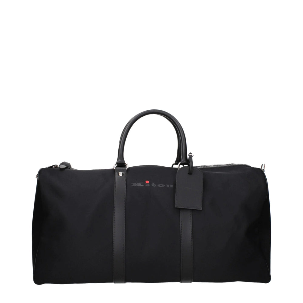 Kiton Black Nylon Luggage And Travel
