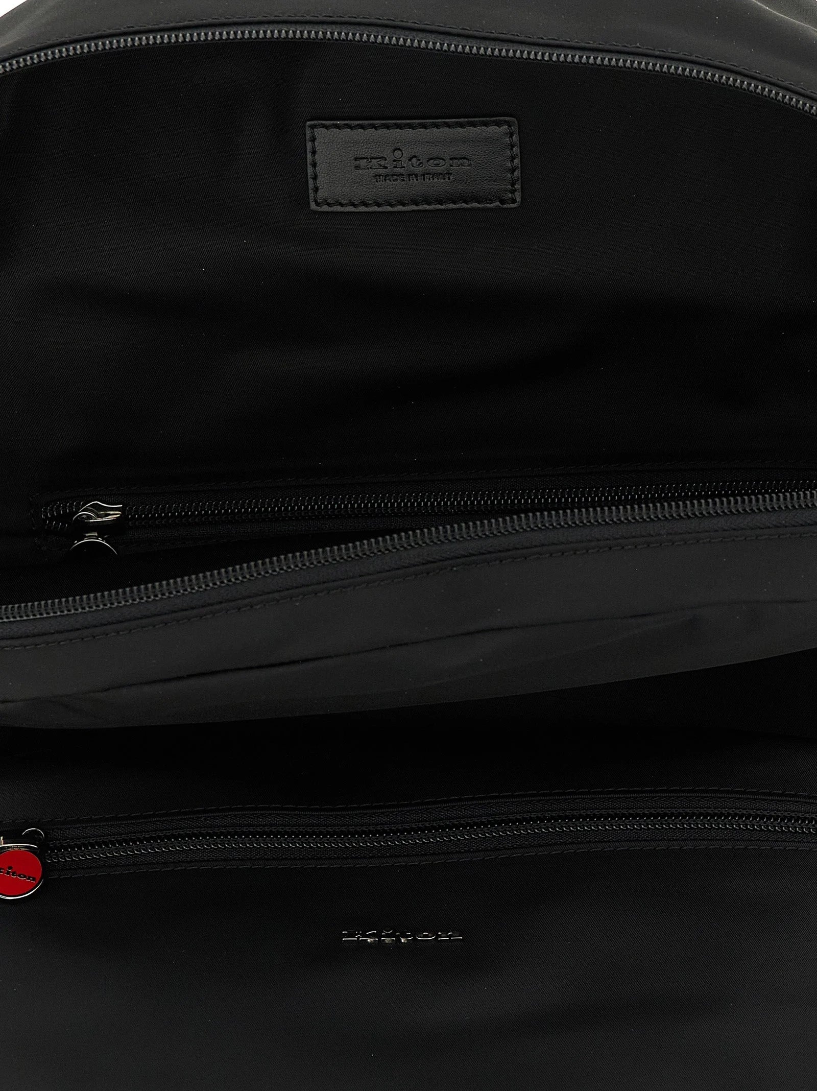 Kiton Black Polyamide Backpack