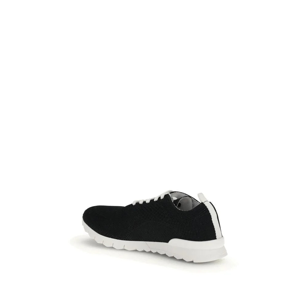 Kiton Black Rubber Athletic Sneakers