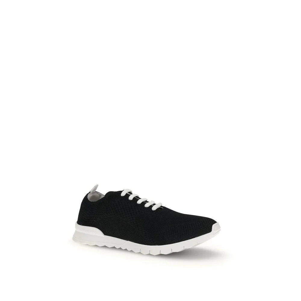 Kiton Black Rubber Athletic Sneakers