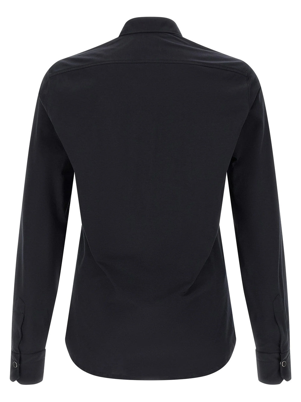 Kiton Blue Cotton Blouse