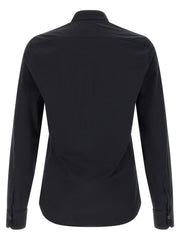 Kiton Blue Cotton Blouse