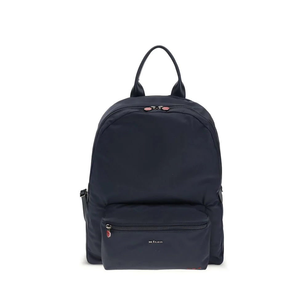 Kiton Blue Fabric Backpack