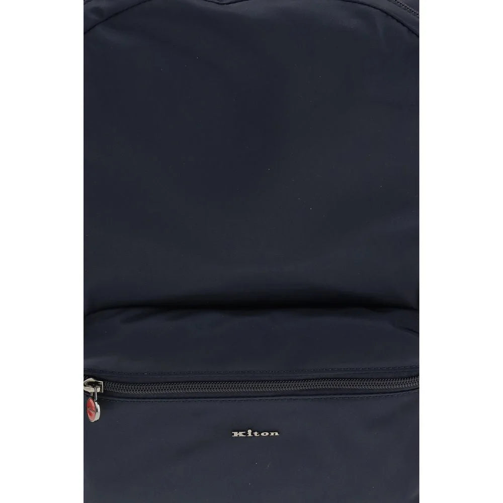 Kiton Blue Fabric Backpack
