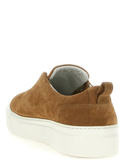 Kiton Brown Calfskin Low Top Sneakers - EU 41 | US 8