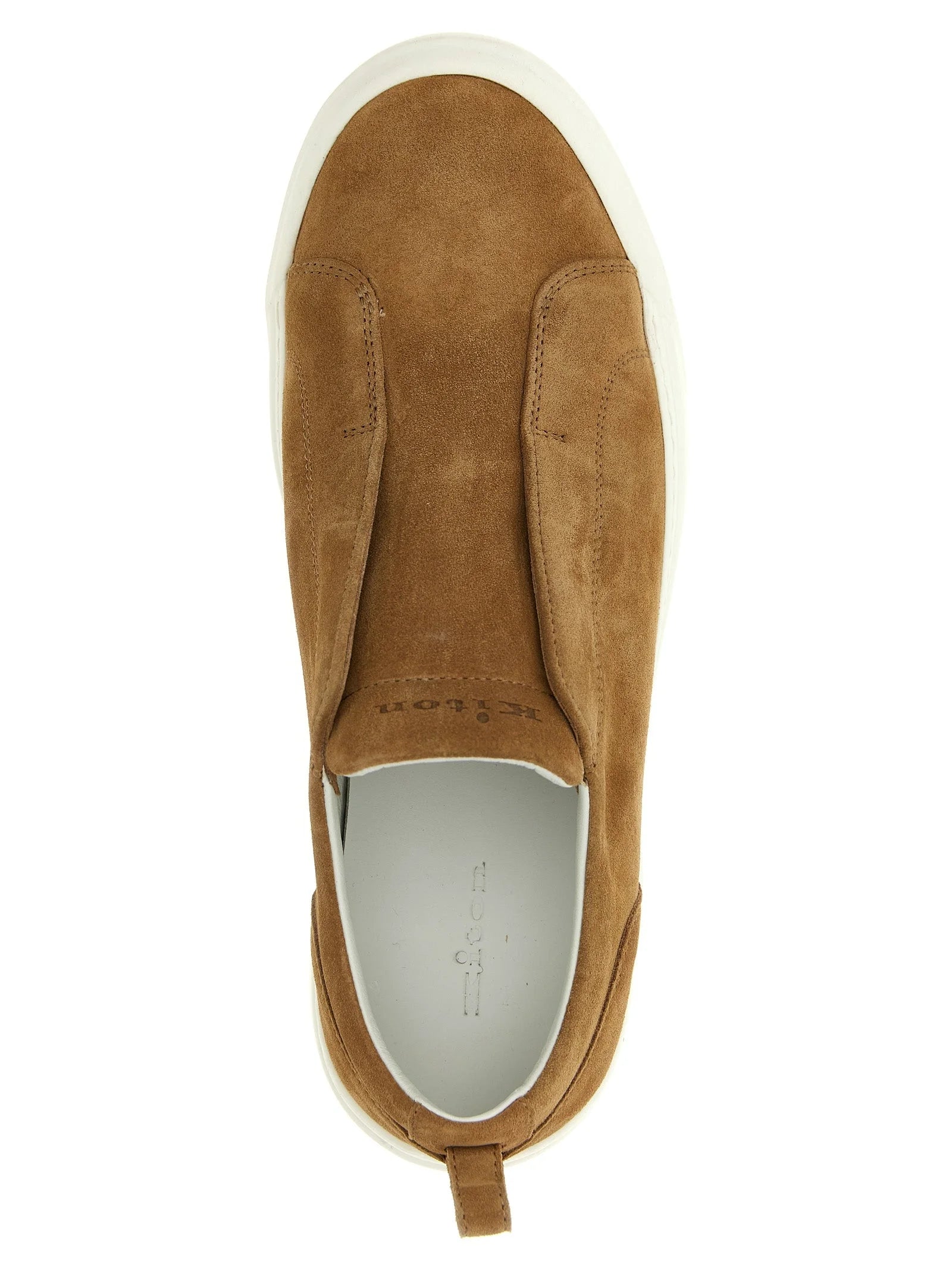 Kiton Brown Calfskin Low Top Sneakers - EU 41 | US 8
