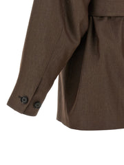 Kiton Brown Polyamide Blazer