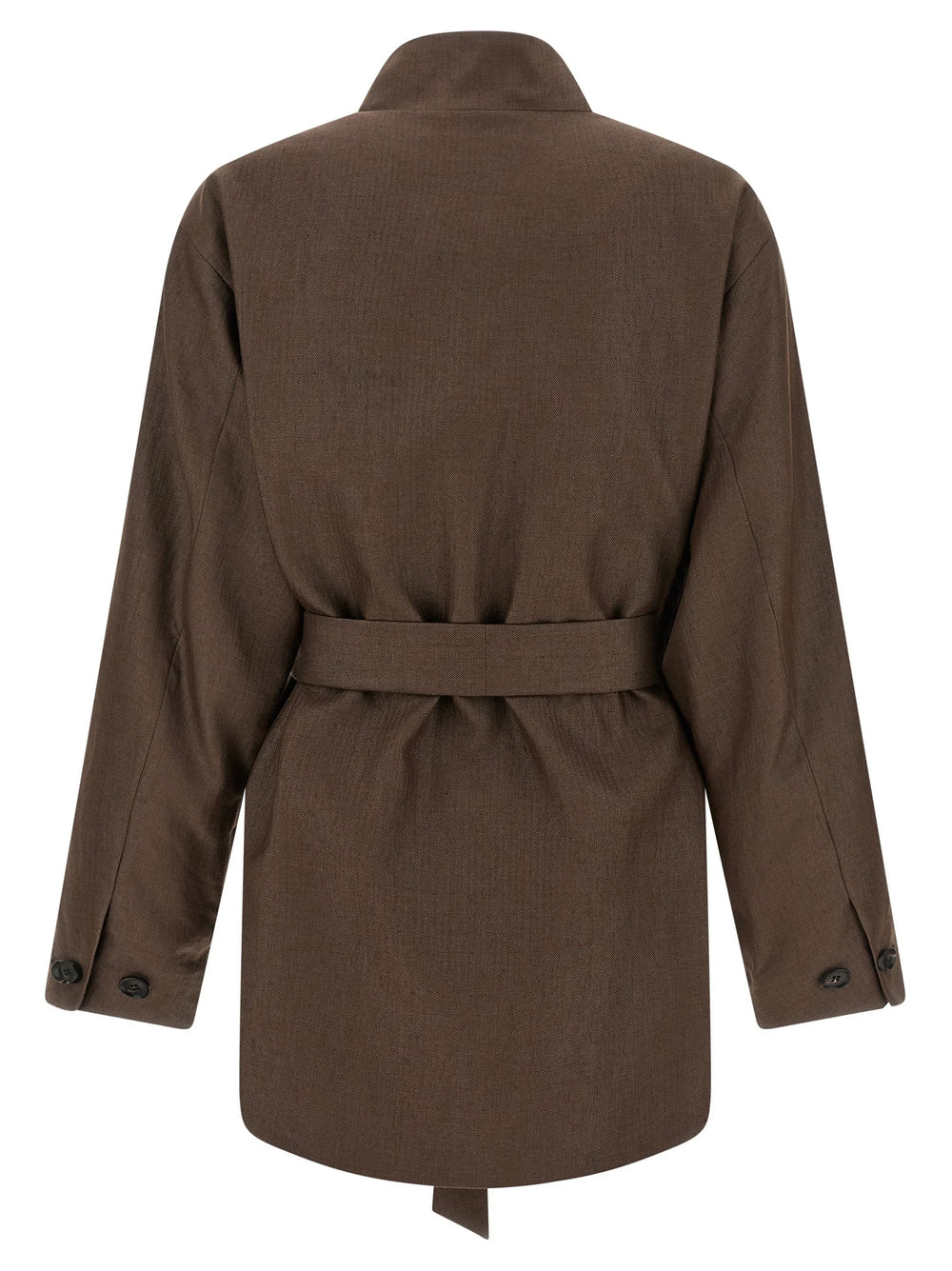 Kiton Brown Polyamide Blazer