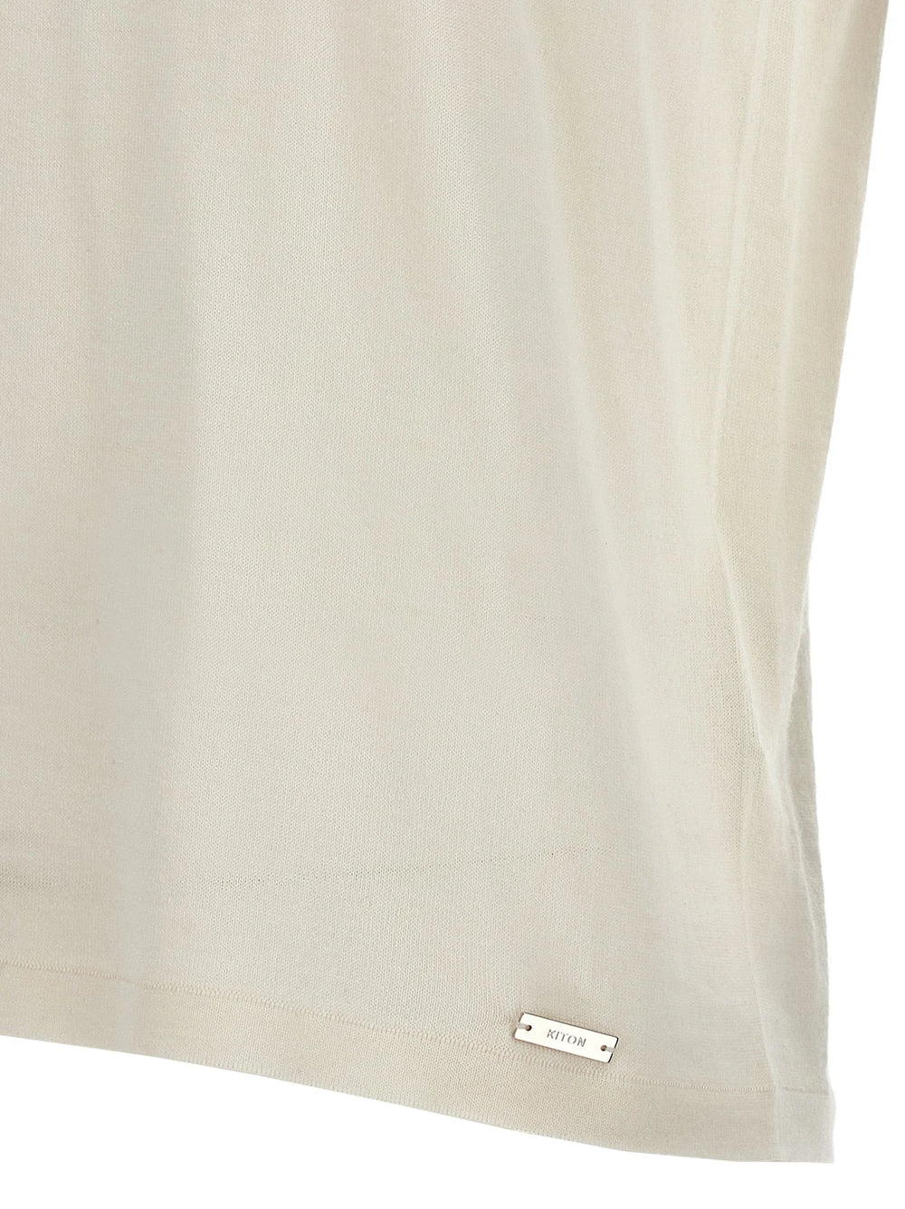 Kiton White Cashmere T-Shirt - IT42