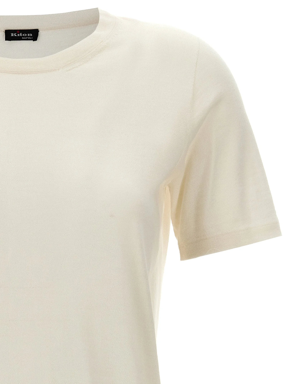 Kiton White Cashmere T-Shirt - IT42
