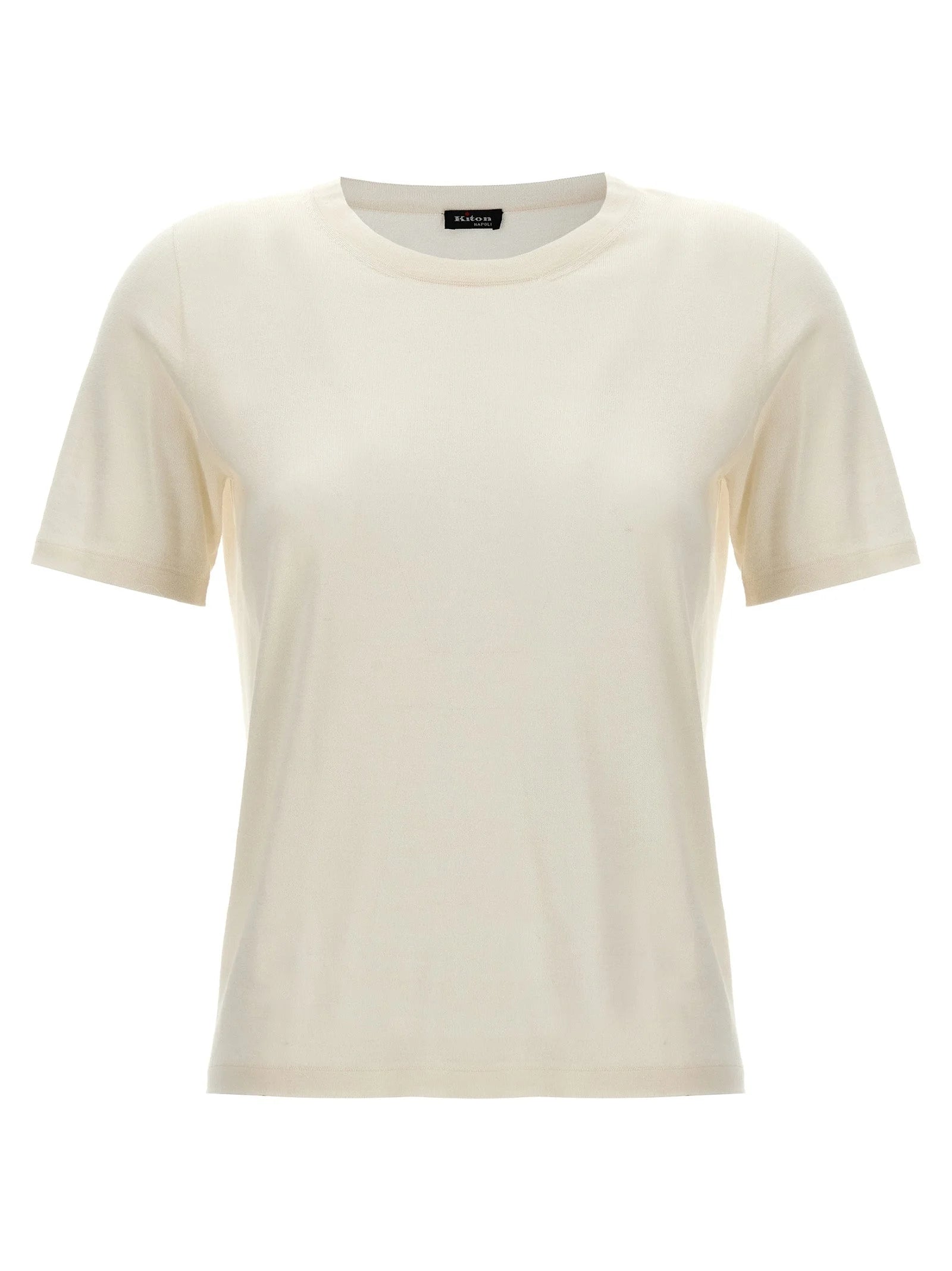 Kiton White Cashmere T-Shirt - IT42