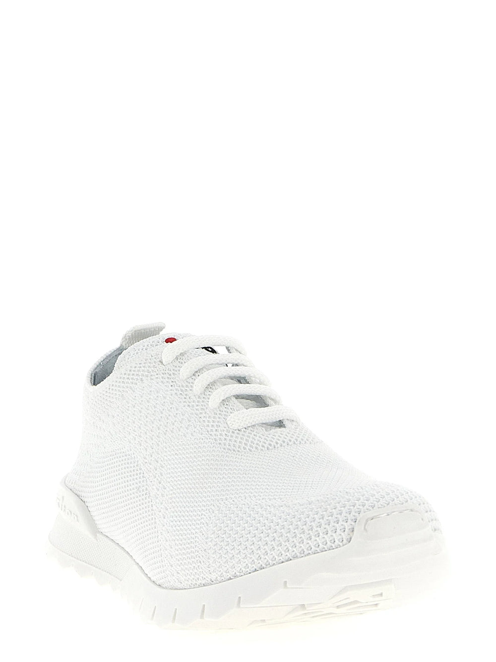 Kiton White Cotton Athletic Sneakers