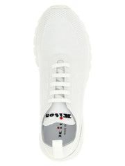 Kiton White Cotton Athletic Sneakers