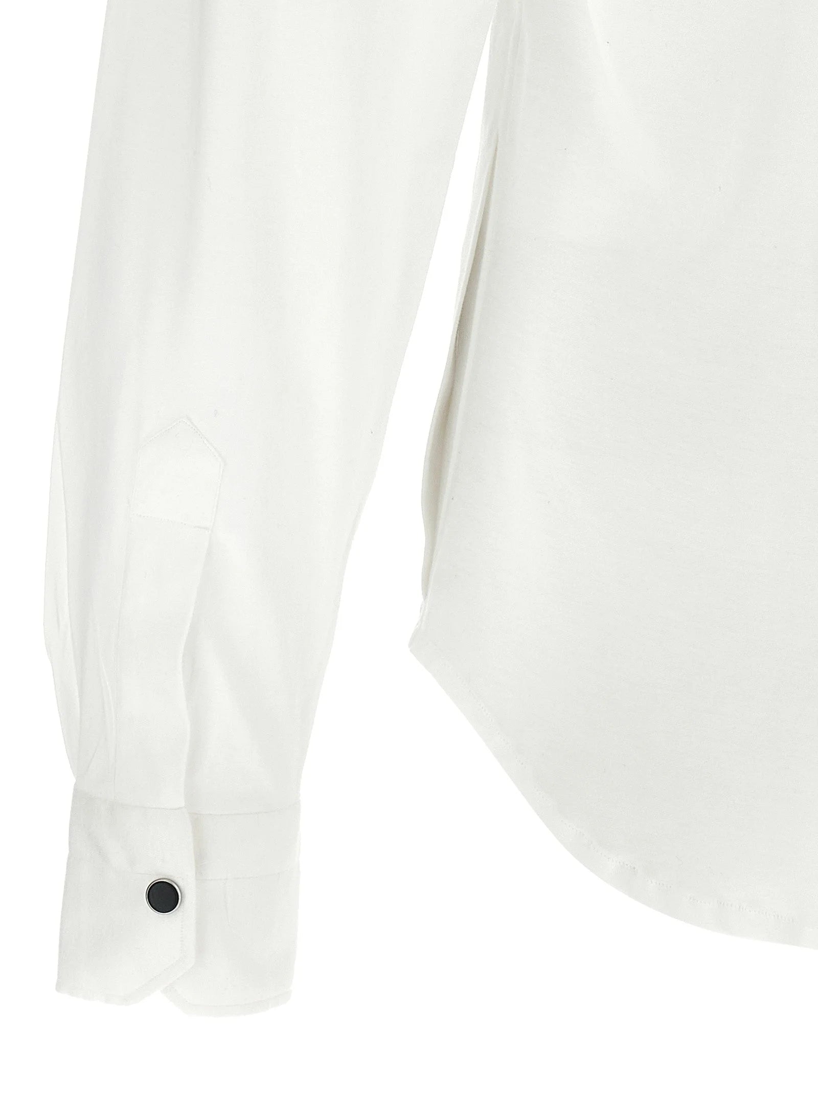 Kiton White Cotton Blouse