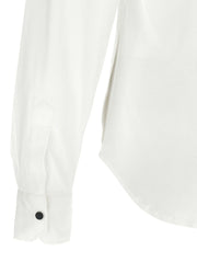 Kiton White Cotton Blouse