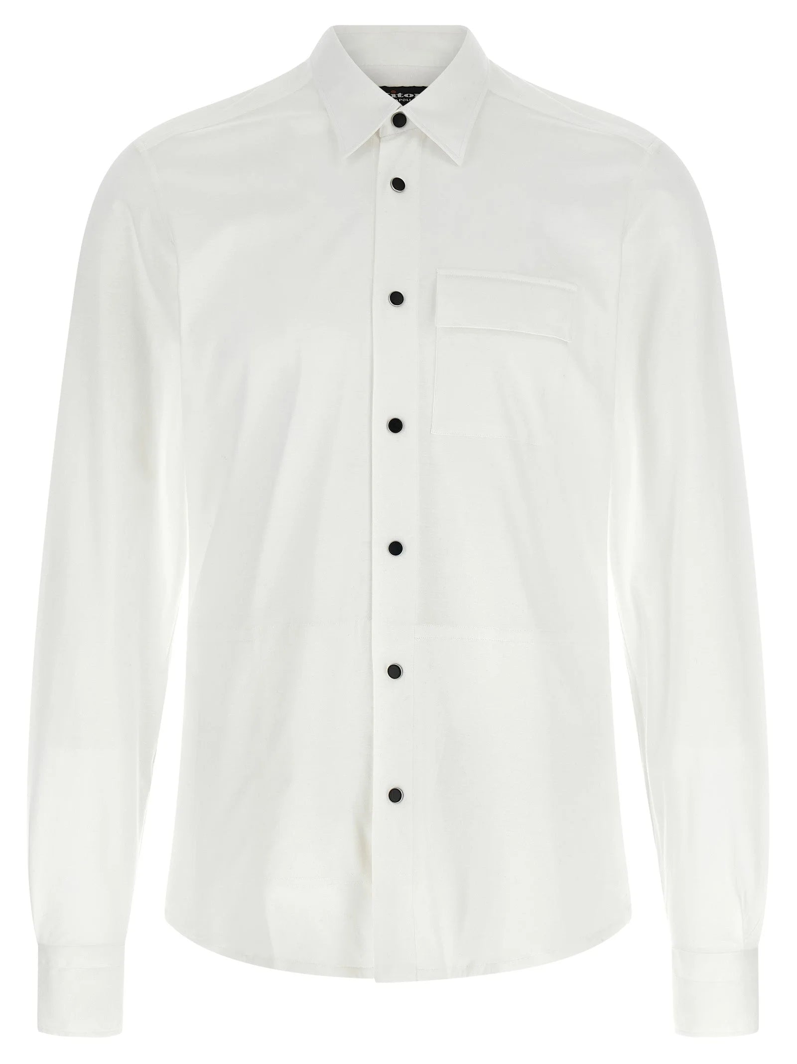 Kiton White Cotton Blouse