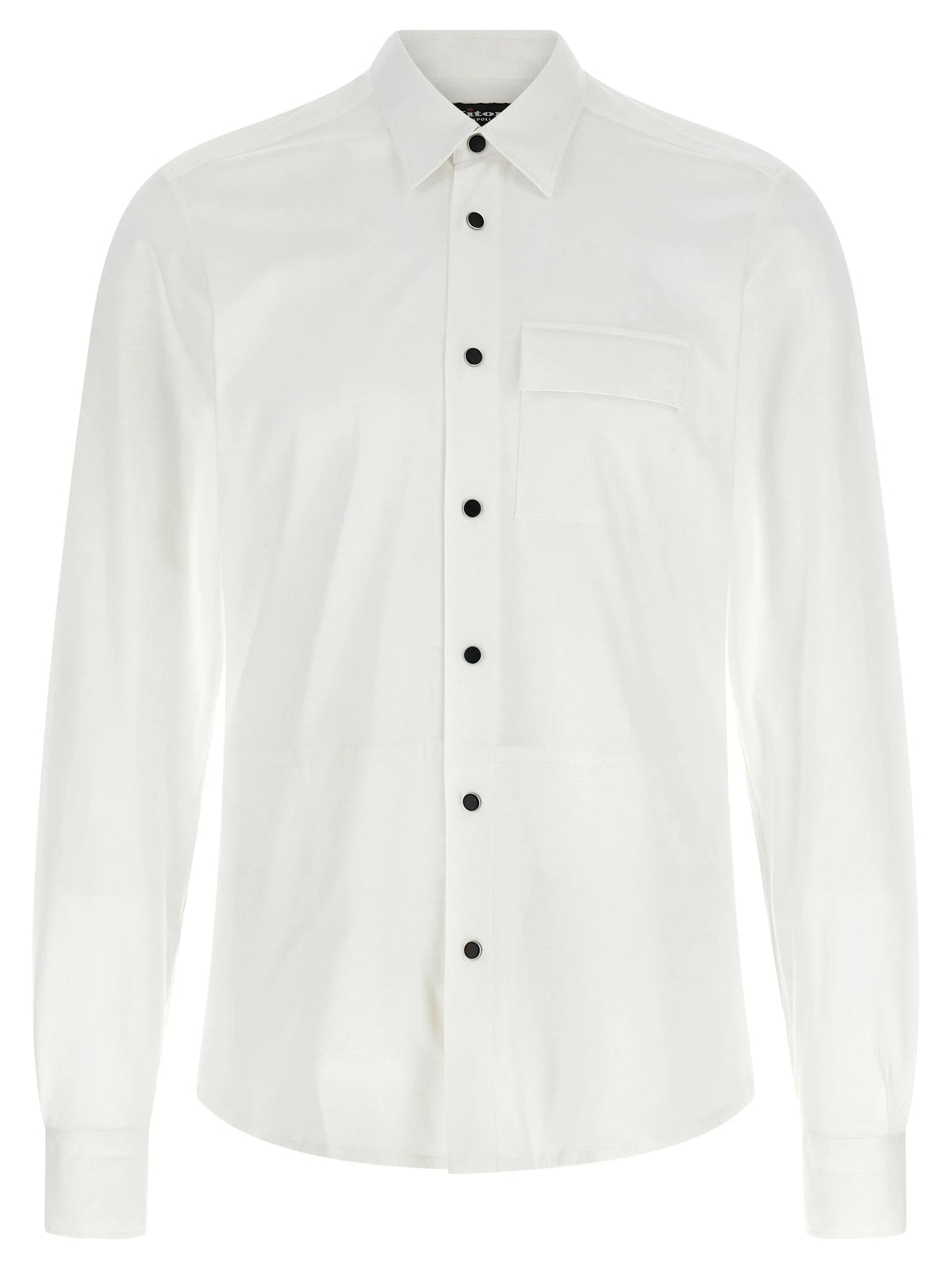 Kiton White Cotton Blouse