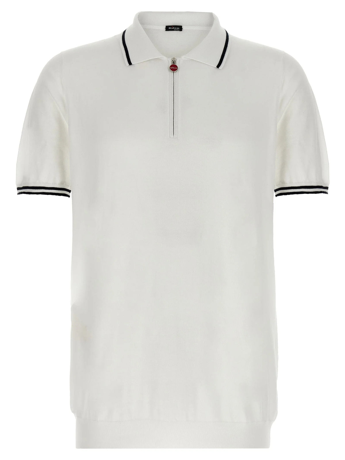 Kiton White Cotton Polo Shirt - 3XL