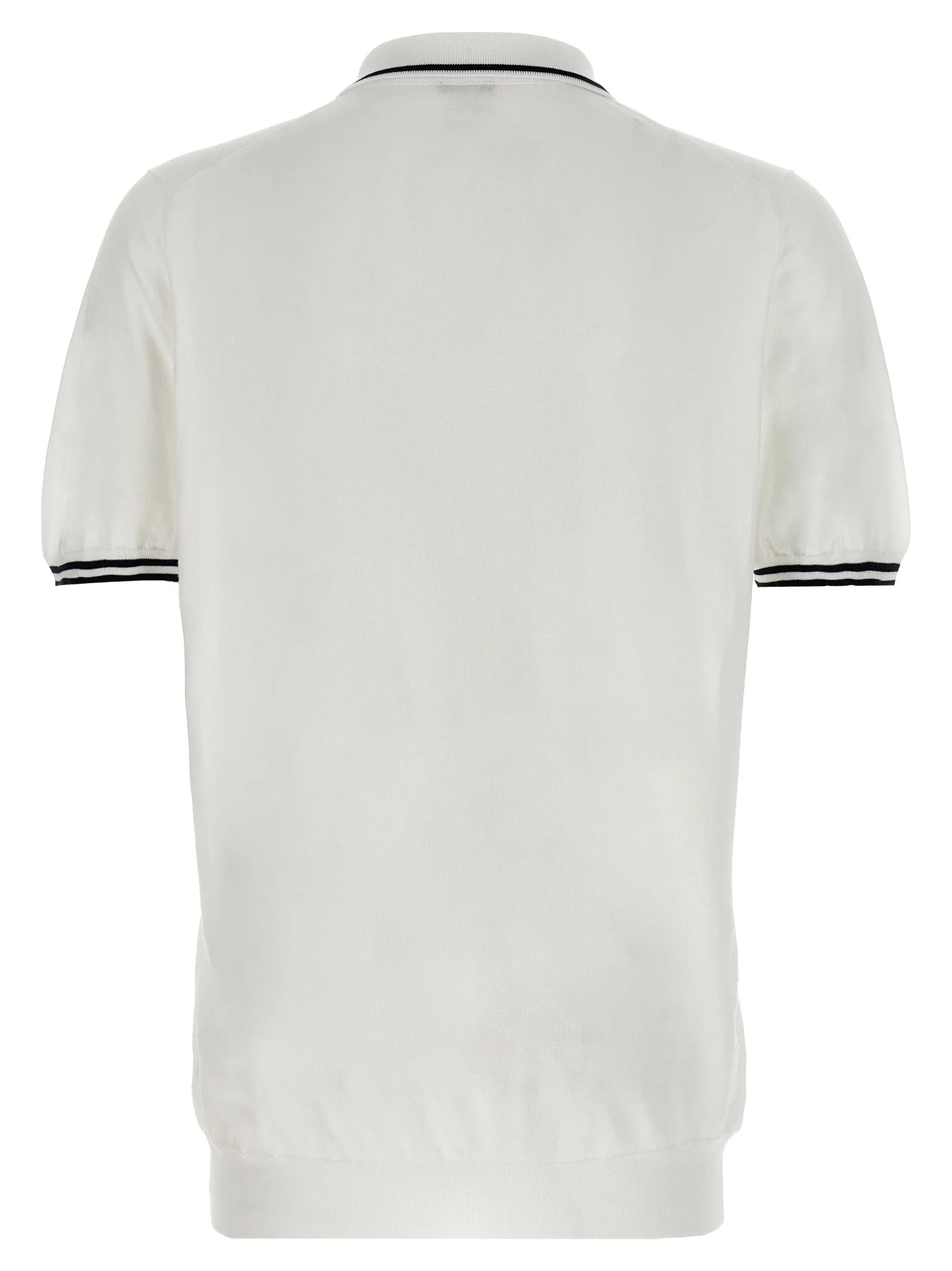 Kiton White Cotton Polo Shirt - 3XL