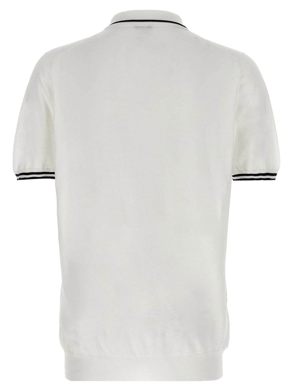 Kiton White Cotton Polo Shirt - 3XL
