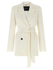 Kiton White Silk Blazer - IT46