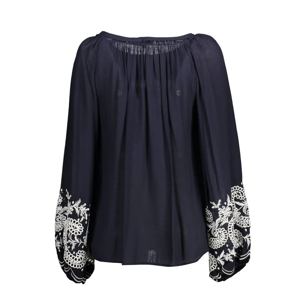 Kocca Blue Viscose Shirt - Blouses