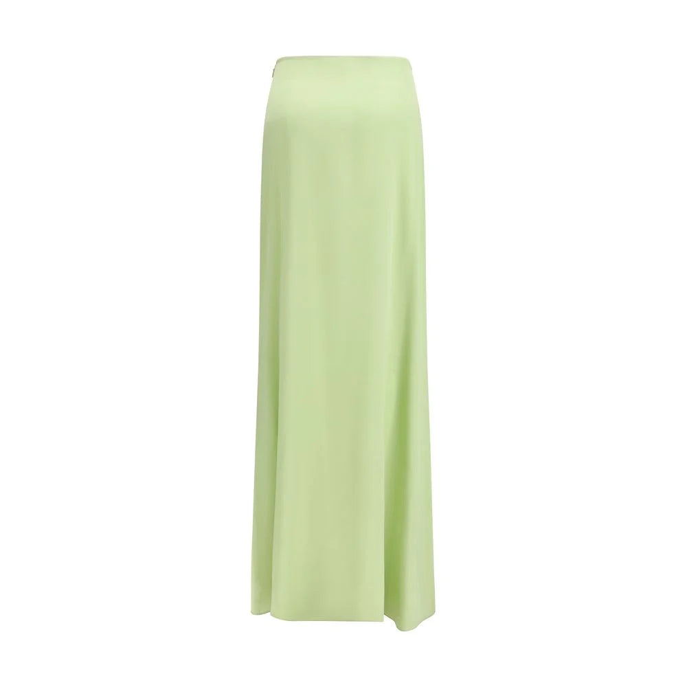 Kristina Ti Bicolor Silk Long Skirt