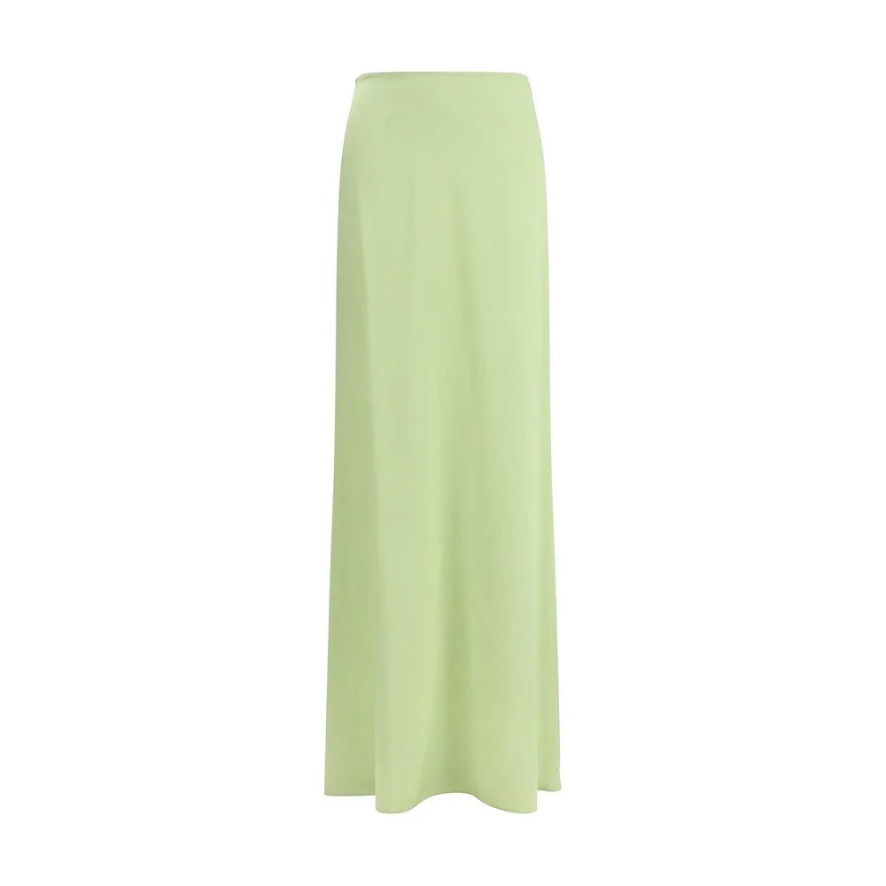Kristina Ti Bicolor Silk Long Skirt
