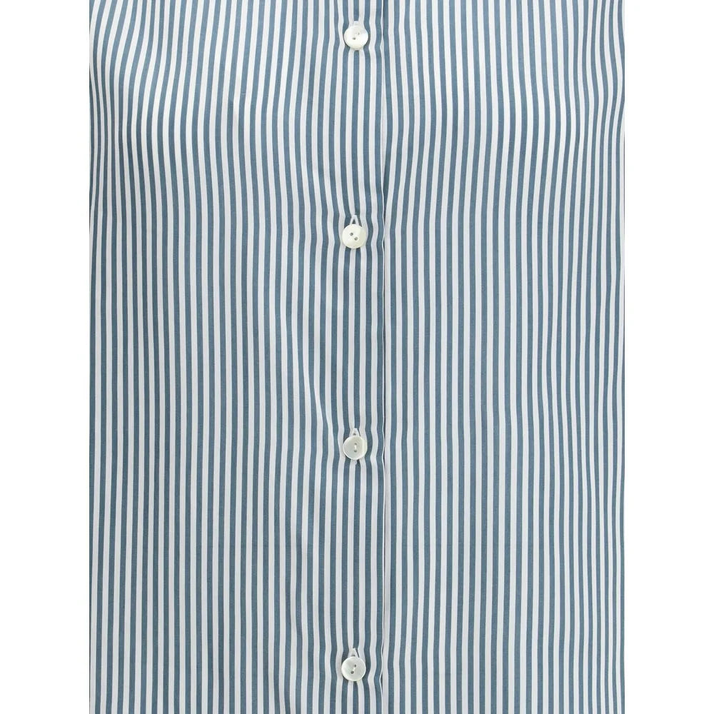 Kristina Ti Green Viscose Pattern Shirt