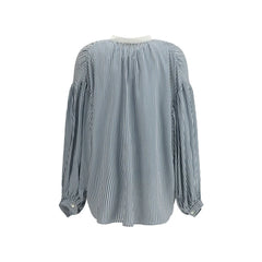 Kristina Ti Green Viscose Pattern Shirt