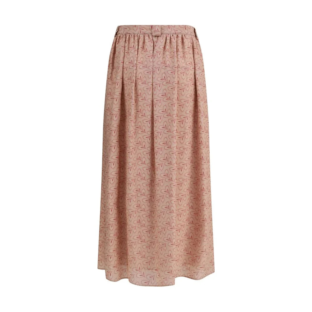 Kristina Ti Half circle Skirt with foliage print - Skirts