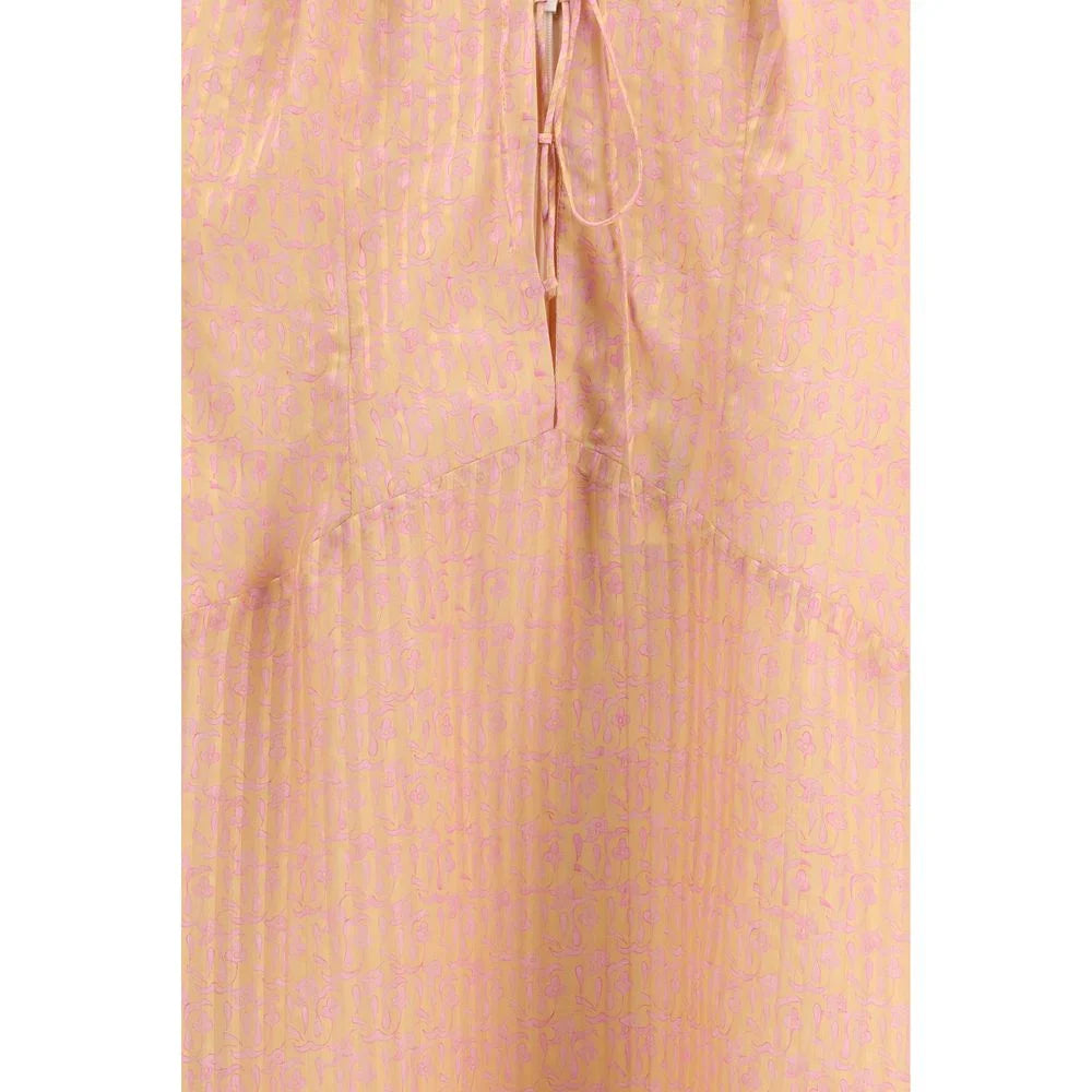 Kristina Ti Multicolor Silk Casual Dress