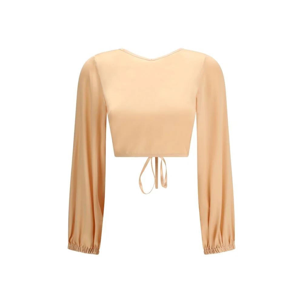 Kristina Ti Orange Silk Blouse