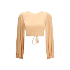 Kristina Ti Orange Silk Blouse