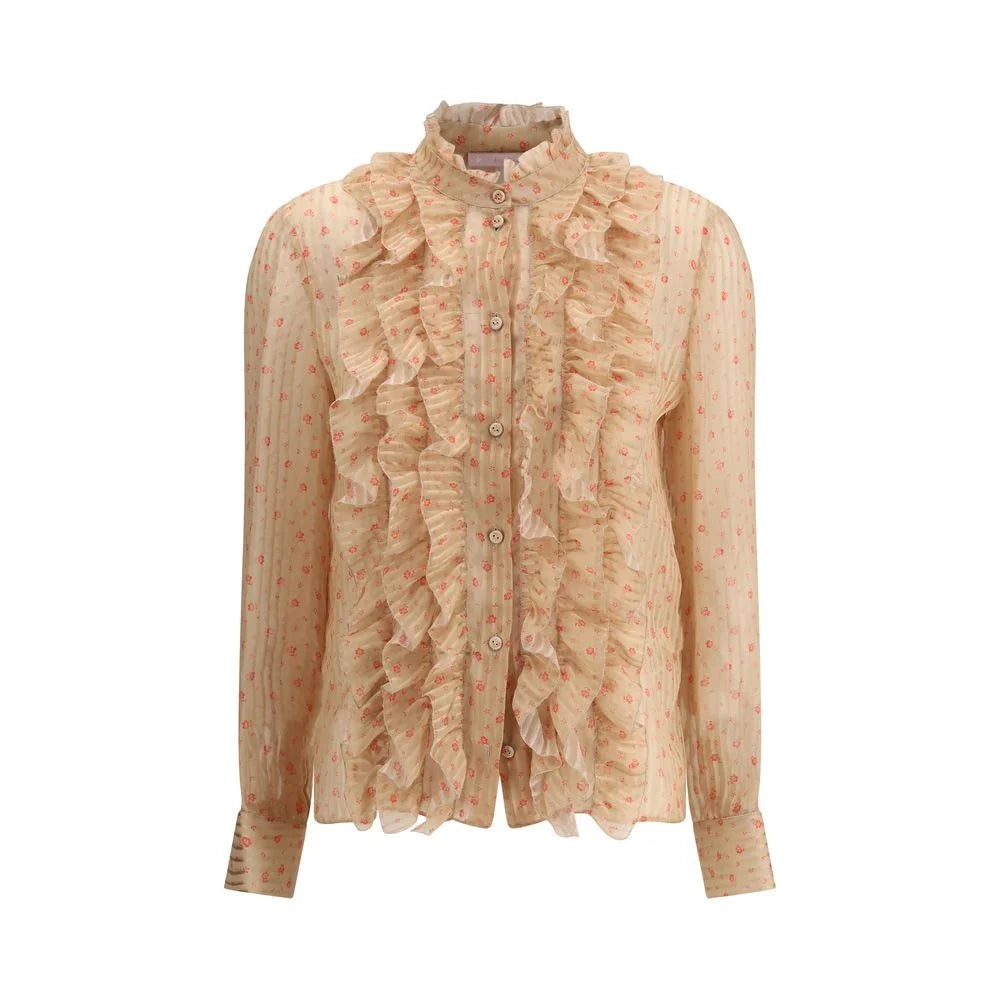 Kristina Ti Rouches silk Blouse - Blouses