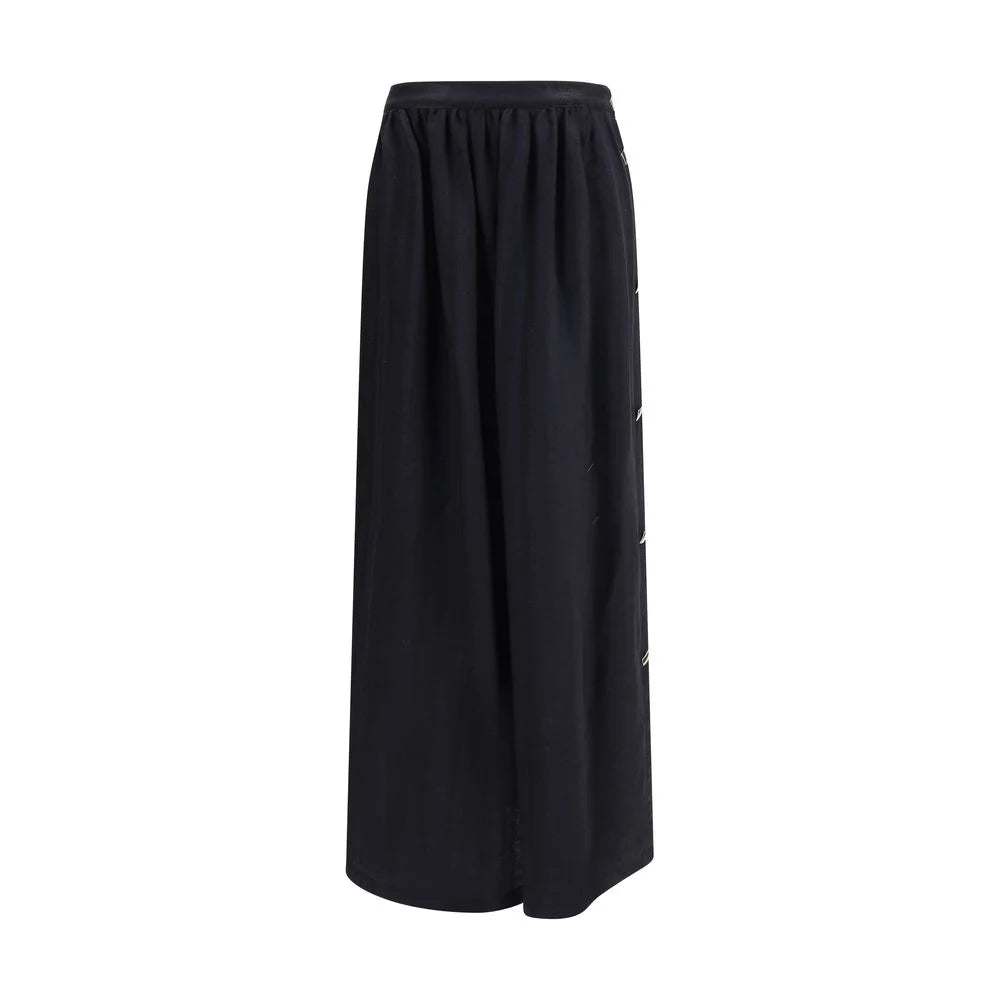 Kristina Ti Wool and silk long Skirt - Skirts