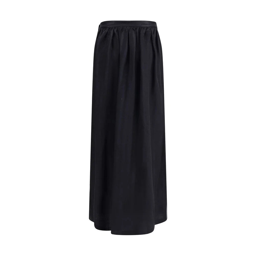 Kristina Ti Wool and silk long Skirt - Skirts