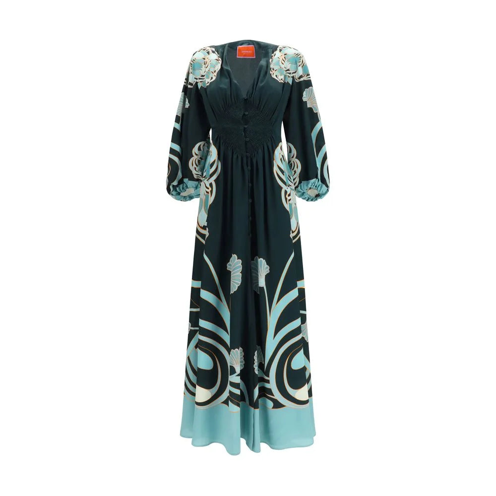 La Double J Blue Silk Casual Dress - S