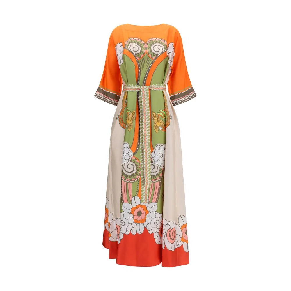 La Double J Multicolor Silk Casual Dress
