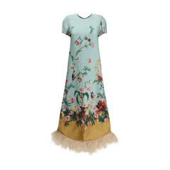 La Double J Multicolor Silk Casual Dress