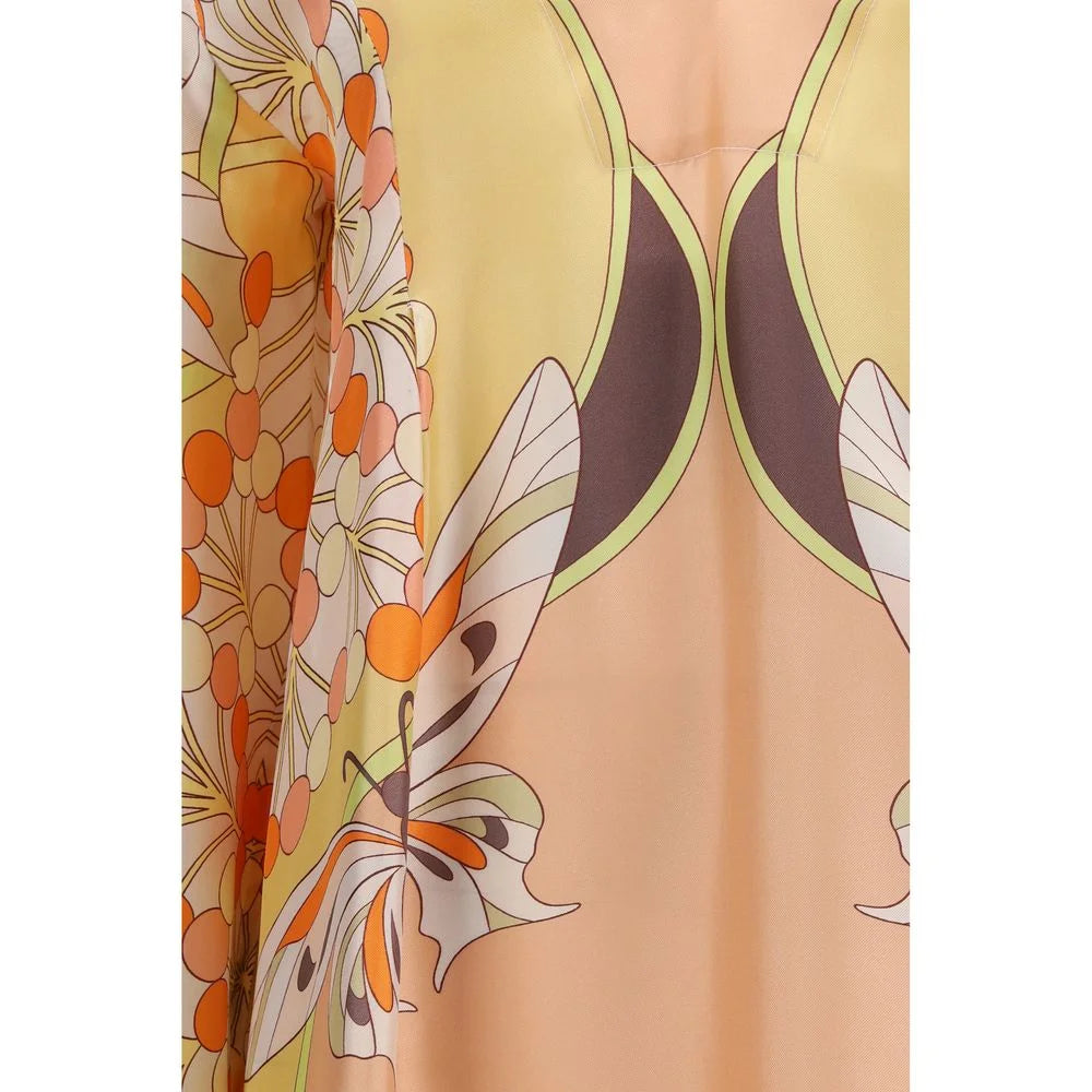 La Double J Multicolor Silk Casual Dress - S
