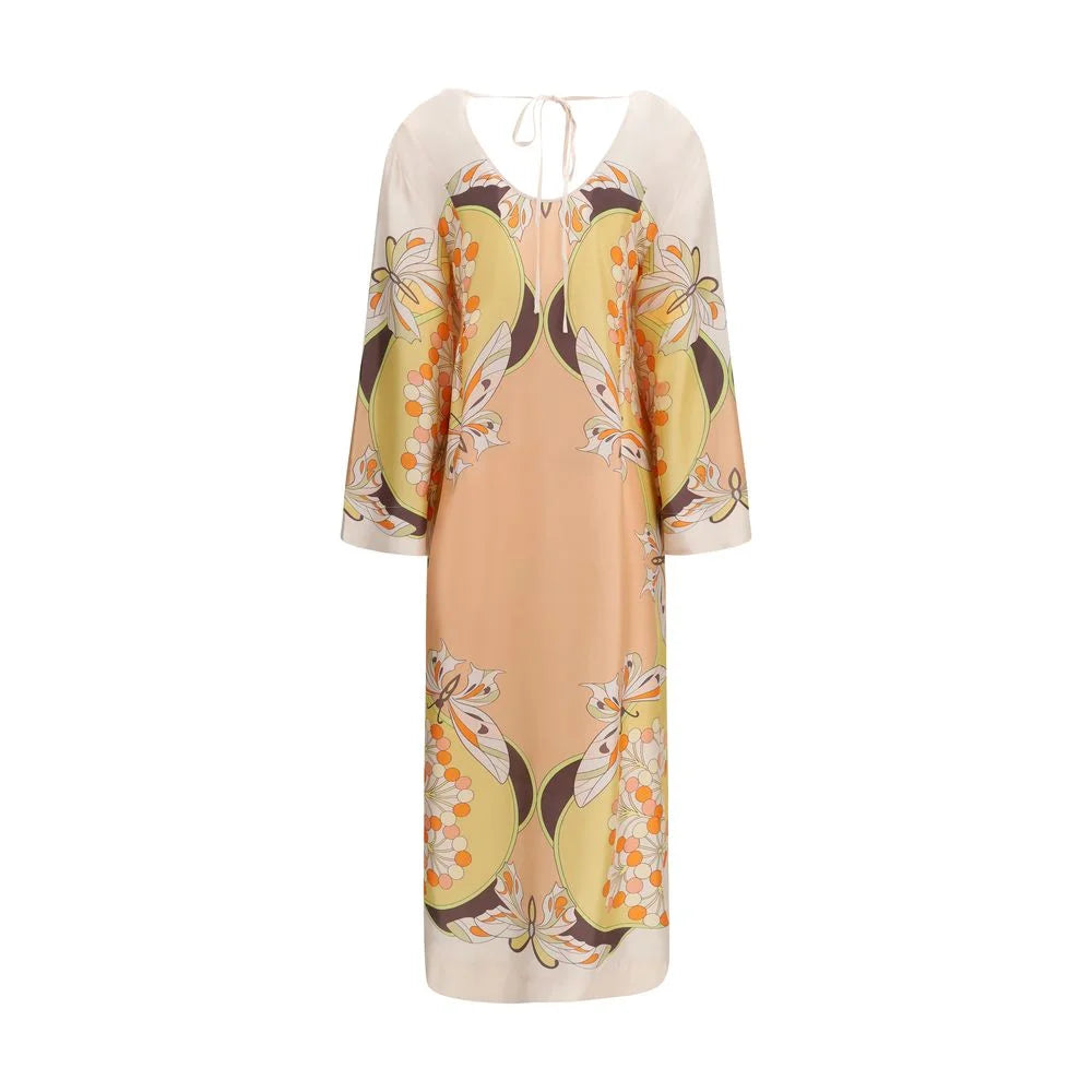 La Double J Multicolor Silk Casual Dress - S