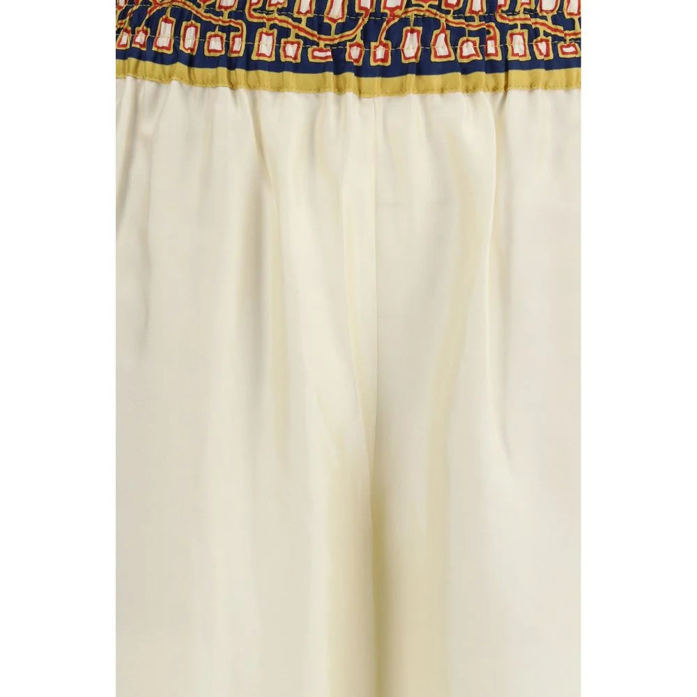 La Double J Multicolor Silk Casual Pants