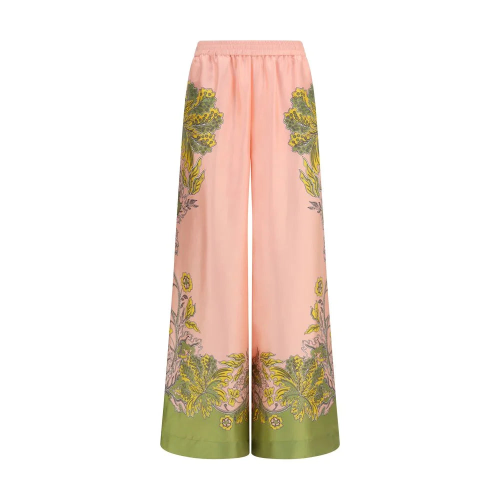 La Double J Multicolor Silk Casual Pants