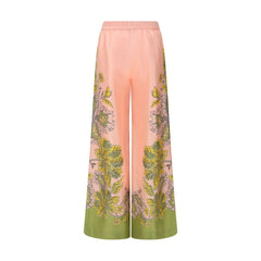 La Double J Multicolor Silk Casual Pants